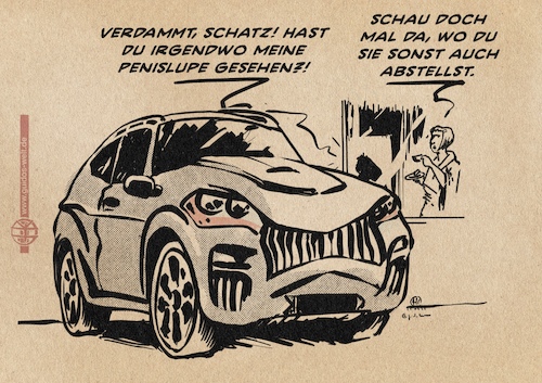 Cartoon: Lebensraum Autowelt (medium) by Guido Kuehn tagged auto,verkehr,stadtplanung,suv,auto,verkehr,stadtplanung