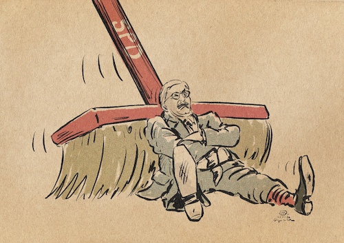 Cartoon: Sarrazin ex SPD (medium) by Guido Kuehn tagged sarrazin,spd,sarrazin,spd