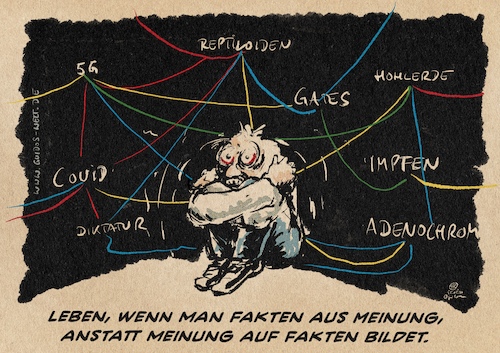 Cartoon: Schwurbelpaniker (medium) by Guido Kuehn tagged covidiot,covid,corona,verschwoerung,gates,adenochrom,diktatur,impfen,covidiot,covid,corona,verschwoerung,gates,adenochrom,diktatur,impfen