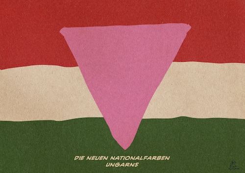 Cartoon: Ungarns neue Nationalfarben (medium) by Guido Kuehn tagged ungarn,orban,lgbtq,homophobie,ungarn,orban,lgbtq,homophobie
