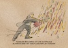Cartoon: Fossiles Mindset (small) by Guido Kuehn tagged klima,hitze,klimafolgen