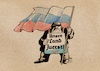 Cartoon: Unser Land zuerst (small) by Guido Kuehn tagged afd,russland