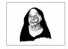 Cartoon: sister wendy (small) by oursoula tagged sister,wendy,art,religion,caricature