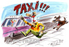 Cartoon: Taxi (small) by Darek Pietrzak tagged humour,auto,taxi,dog