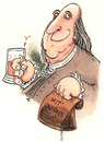 Cartoon: Benjamin Franklin (small) by dotmund tagged benjamin,franklin