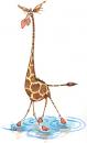 Cartoon: Pond skater (small) by dotmund tagged giraffe,walking,on,water
