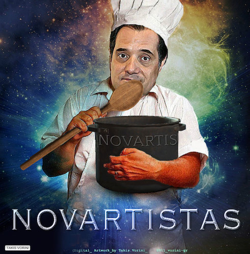 Cartoon: Novartis-Novartistas (medium) by takis vorini tagged politics