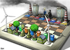 Cartoon: Life or death game (small) by miguelmorales tagged climate,change,chess,renewable,energy,pollution,carbon,politicians,government