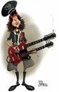 Cartoon: Jimmy Page 1977 (small) by campbell tagged page led zeppelin guitarist