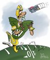Cartoon: Superduperbowl XLV (small) by campbell tagged sport,green,bay,packers,super,bowl,american,football