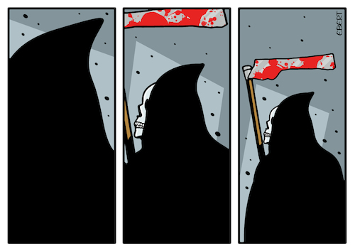 Grim Reaper in Gaza