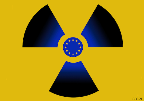 Cartoon: Nuclear Europe (medium) by Enrico Bertuccioli tagged nuclear,europe,eu,political,government,energy,greenenergy,environment,humanbeings,money,business,developmemt,exploitation,security,safety,health,investments,climatechamge,power,powerplants,fossilfuels,nuclear,europe,eu,political,government,energy,greenenergy,environment,humanbeings,money,business,developmemt,exploitation,security,safety,health,investments,climatechamge,power,powerplants,fossilfuels