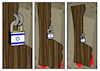 Cartoon: Behind the locked door (small) by Enrico Bertuccioli tagged gaza,gazastrip,palestine,israel,netanyahu,hamas,israelpalestinewar,middleeast,middleeastcrisis,bloodshed,civlians,civilianvictims,terrorism,dialogue,peace,israelhamaswar,hostages,freehostages,ceasefire,religiousextremism,warcrime,political,politicalcartoons,editorialcartoon