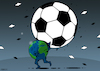 Cartoon: Carry that ball (small) by Enrico Bertuccioli tagged football,worldcup,qatarworldcup2022,money,economy,business,political,global,massdistraction,addiction,fanatism,government,qatar
