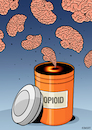 Cartoon: Opioids addiction (small) by Enrico Bertuccioli tagged opioid,drugs,addiction,mental,disease,health,psychology,psychological,psychiatry,abuse,medicine,science,government,regulation,brain,society,people,patinet,hospital,cure,overdose,crisis,pain,dependence,control,pharmaceutical,business,money,healthcare,behaviour,mortality,death,awareness
