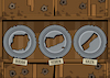 Set of broken plates