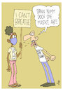 Cartoon: I Cant Breathe (small) by Tim Posern tagged corona,maske,black,lives,matte,verschwörung