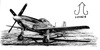 Cartoon: P-51D Mustang (small) by Teruo Arima tagged aircraft,america,airplane,war,attacker,chinko,manko