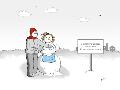 Cartoon: Keine Schneemänner! (medium) by Birtoon tagged schneemann,winter
