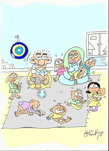 Cartoon: 9-big daddy (medium) by yasar kemal turan tagged father,turkey,day,fathers,daddy,big