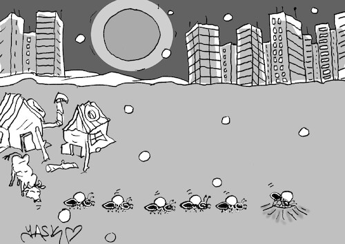 Cartoon: Apocalypse (medium) by yasar kemal turan tagged apocalypse