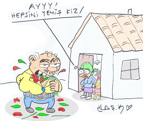 Cartoon: appetite (medium) by yasar kemal turan tagged appetite