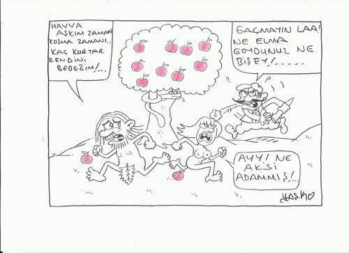 Cartoon: Apple (medium) by yasar kemal turan tagged apple