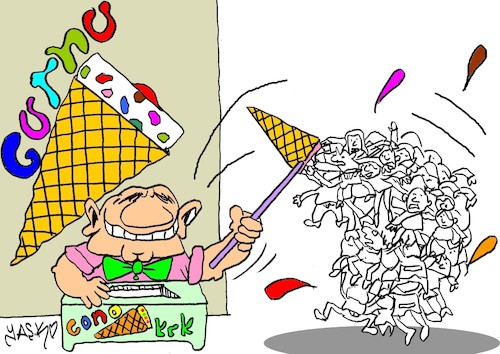 Cartoon: bad game (medium) by yasar kemal turan tagged bad,game