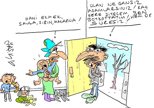 Cartoon: boycott (medium) by yasar kemal turan tagged boycott