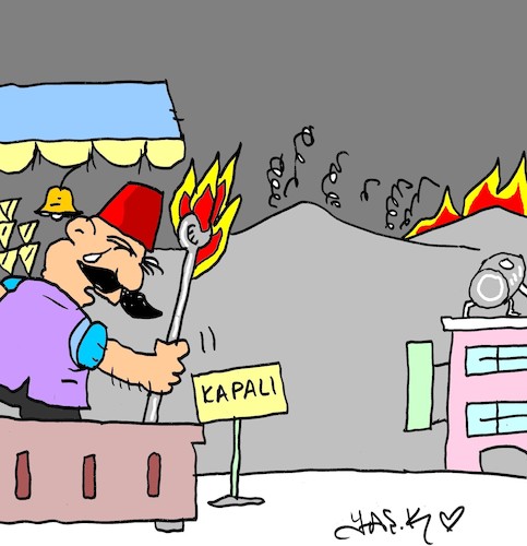 Cartoon: closed (medium) by yasar kemal turan tagged closed