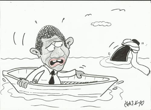 Cartoon: continuing danger (medium) by yasar kemal turan tagged barack,hüseyin,obama,laden,bin,osama,danger