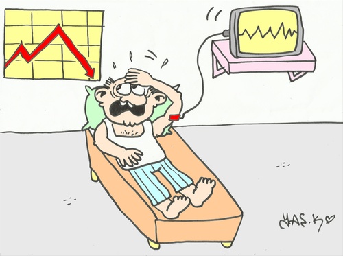 Cartoon: crisis (medium) by yasar kemal turan tagged crisis,economy,rich