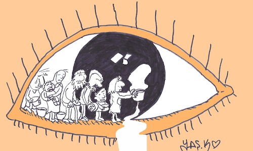 Cartoon: cry (medium) by yasar kemal turan tagged cry