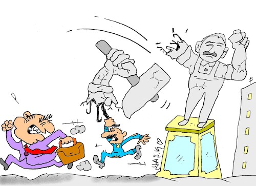 Cartoon: deposit (medium) by yasar kemal turan tagged deposit