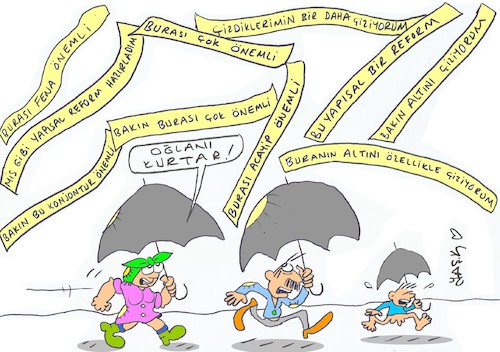 Cartoon: economic discourses (medium) by yasar kemal turan tagged economic,discourses