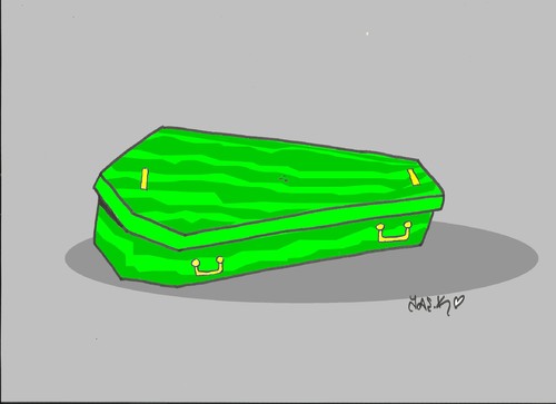 Cartoon: ehec (medium) by yasar kemal turan tagged dangerous,loneliness,insidious,enemy,salat,secure,cucumber,ehec,aguilera,clara