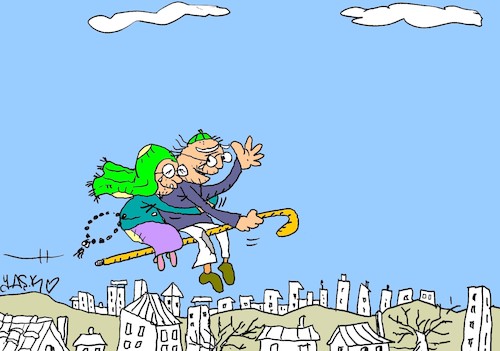 Cartoon: escape (medium) by yasar kemal turan tagged escape
