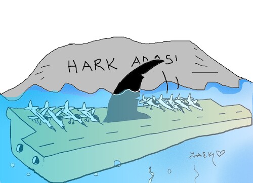 Cartoon: gasp (medium) by yasar kemal turan tagged gasp