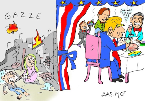 Cartoon: Gazze (medium) by yasar kemal turan tagged gazze