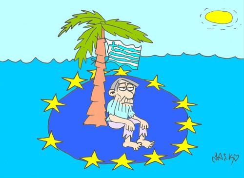 Cartoon: European (medium) by yasar kemal turan tagged economy,union,european,crisis,greece