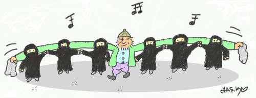 Cartoon: halay (medium) by yasar kemal turan tagged halay
