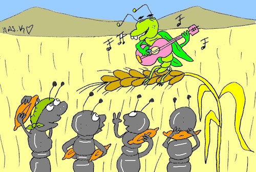 Cartoon: harvest festival (medium) by yasar kemal turan tagged harvest,festival