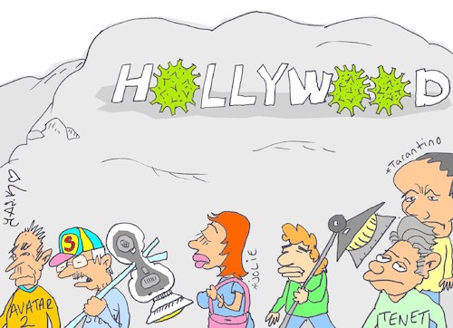Cartoon: Hollywood (medium) by yasar kemal turan tagged hollywood