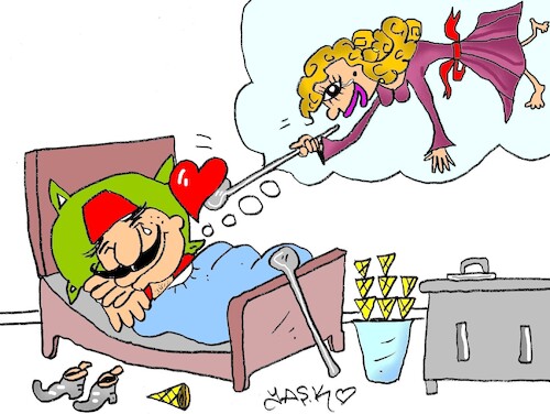 Cartoon: hot love (medium) by yasar kemal turan tagged hot,love