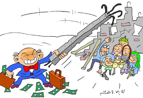 Cartoon: injustice (medium) by yasar kemal turan tagged injustice