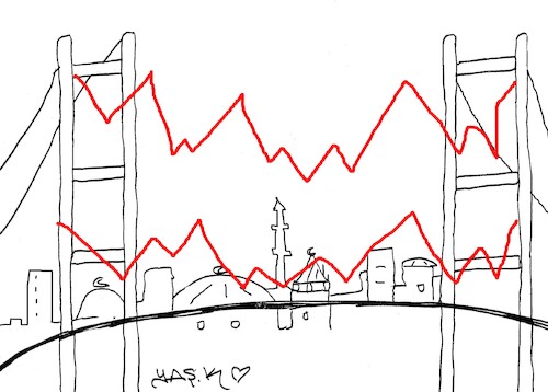 Cartoon: Istanbul (medium) by yasar kemal turan tagged istanbul