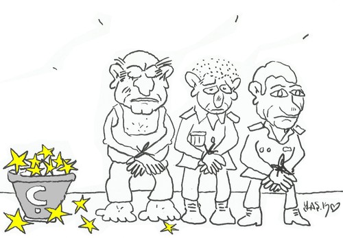 Cartoon: junta members (medium) by yasar kemal turan tagged junta,members