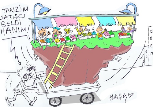 Cartoon: living difficulties (medium) by yasar kemal turan tagged living,difficulties