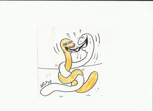 Cartoon: love snake (medium) by yasar kemal turan tagged snake,love