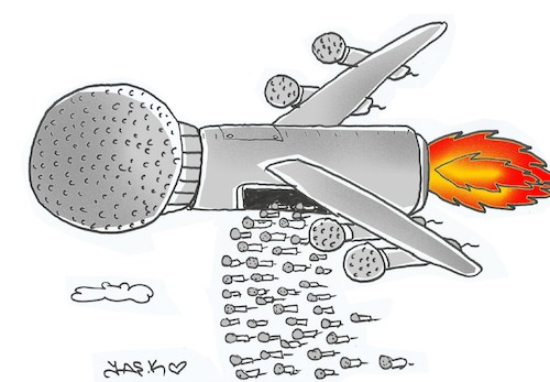 Cartoon: media provocation (medium) by yasar kemal turan tagged media,provocation